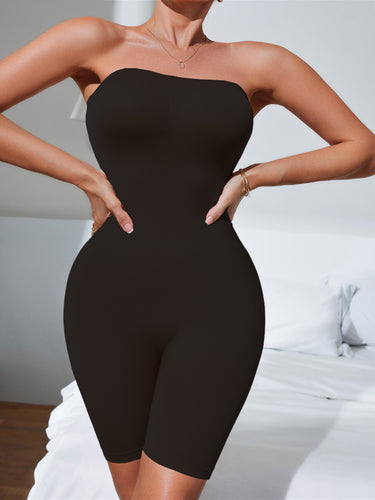 One-shoulder sexy busty body suit